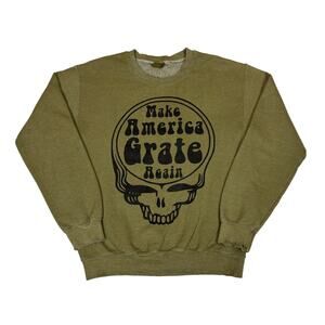 Madeworn Grateful Dead Make America Grate Again Shrunken Sweatshirt XS